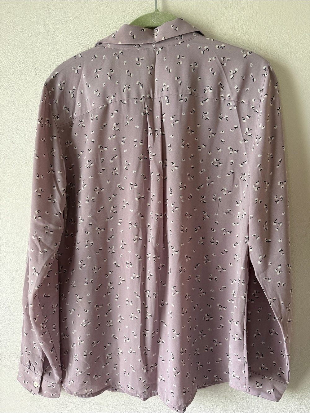 LOFT Dusty Lavender Floral Button-Down Shirt - Picture 5 of 5